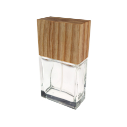 Butelka perfumeryjna kryształowa DAVIDWOOD 100 ml z atomizerem Drewniana nasadka, zakręcana no 2